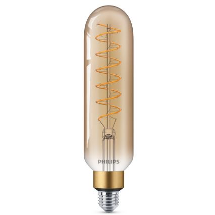 Himmennettevä LED-polttimo VINTAGE Philips T65 E27/6,5W/230V 2000K
