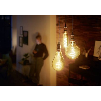 Himmennettevä LED-polttimo VINTAGE Philips T65 E27/6,5W/230V 2000K