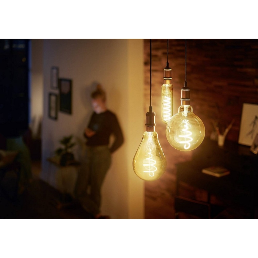 Himmennettevä LED-polttimo VINTAGE Philips T65 E27/6,5W/230V 2000K