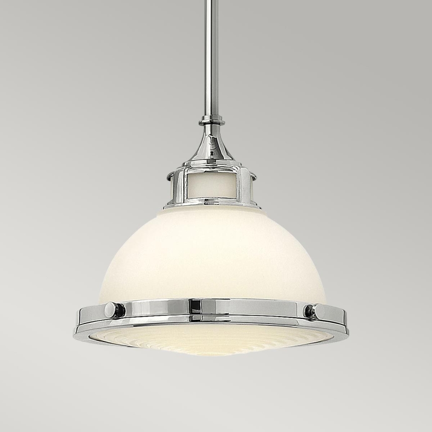 Hinkley - Riippukattokruunu AMELIA 1xE27/60W/230V kiiltävä kromi
