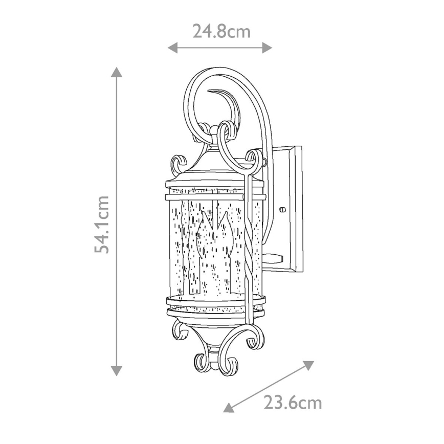 Hinkley - Ulkoseinävalaisin CASA 2xE14/40W/230V IP44