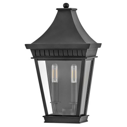 Hinkley - Ulkoseinävalaisin CHAPEL HILL 2xE14/40W/230V IP44 musta