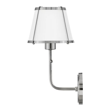 Hinkley - Seinävalaisin CLARKE 1xE27/40W/230V kiiltävä kromi/valkoinen