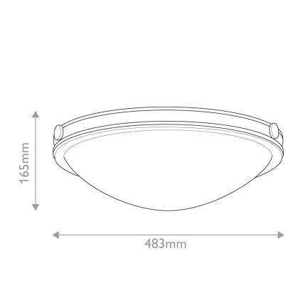 Hinkley - Kattovalaisin COLLIER 3xE27/40W/230V halkaisija 48,3 cm musta