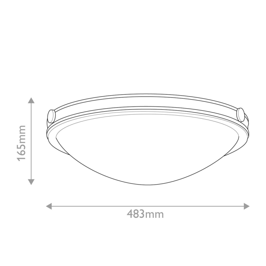 Hinkley - Kattovalaisin COLLIER 3xE27/40W/230V halkaisija 48,3 cm musta