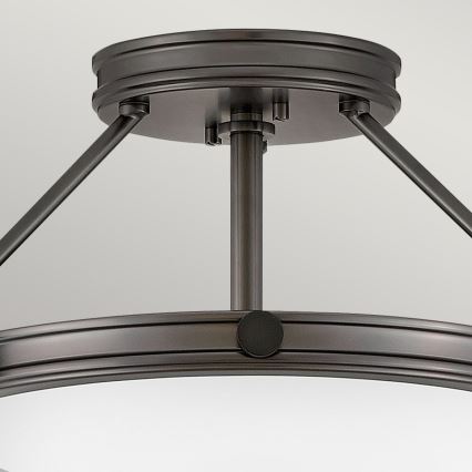 Hinkley - Pinta-asennettava kattokruunu COLLIER 3xE14/40W/230V halkaisija 41,7 cm musta