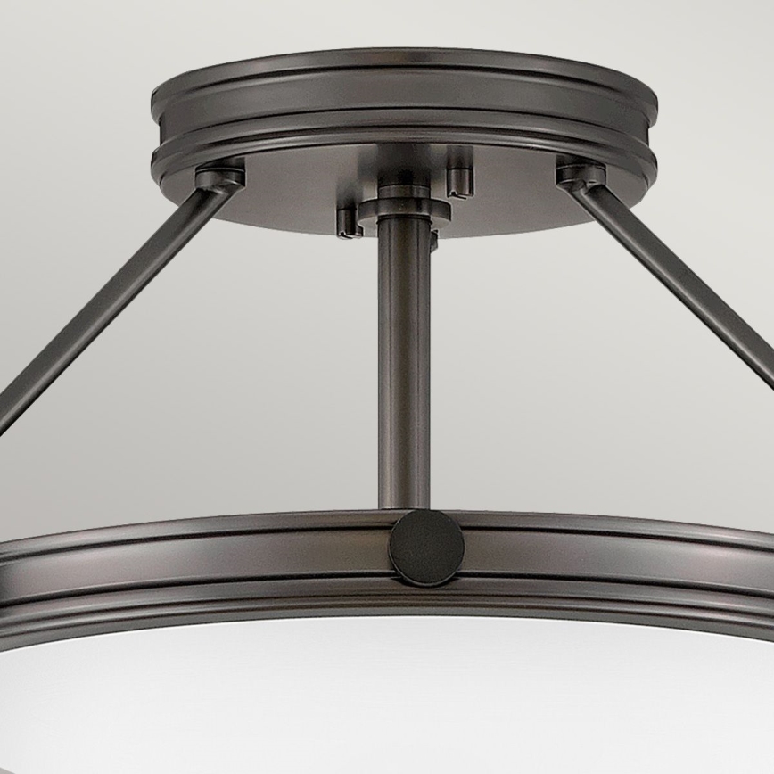 Hinkley - Pinta-asennettava kattokruunu COLLIER 3xE14/40W/230V halkaisija 41,7 cm musta