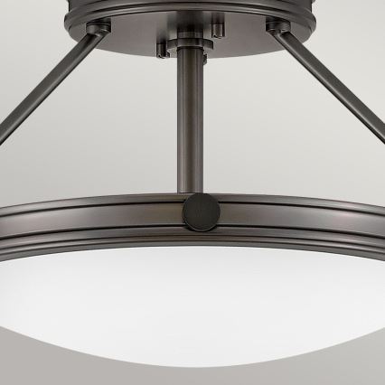 Hinkley - Pinta-asennettava kattokruunu COLLIER 3xE14/40W/230V halkaisija 41,7 cm musta