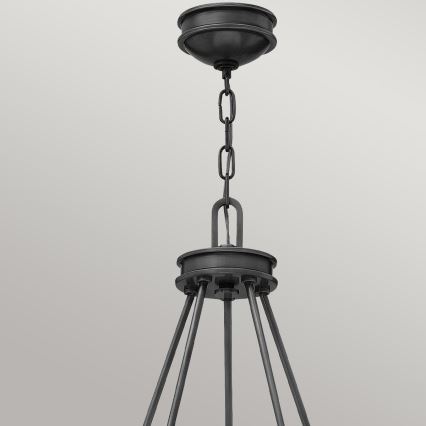 Hinkley - COLLIER riippuvalaisin ketjulla 5xE27/40W/230V, halkaisija 68,5 cm, musta
