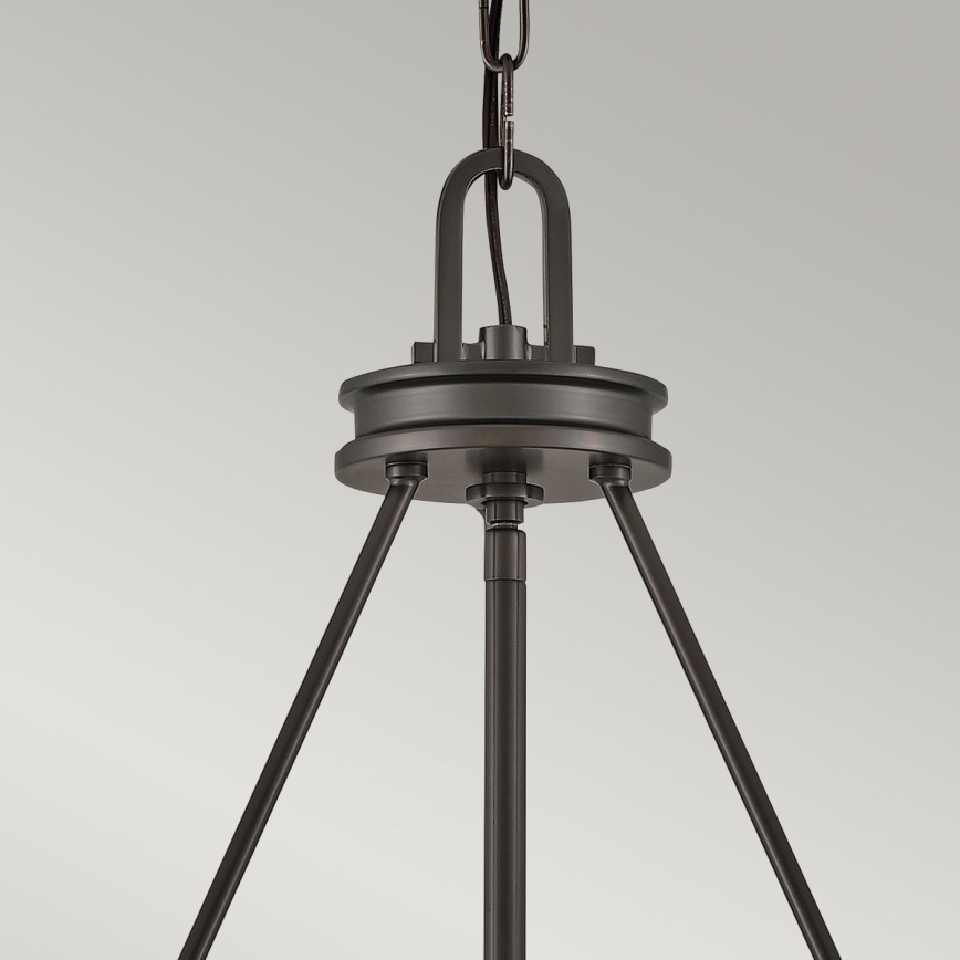 Hinkley - COLLIER riippuvalaisin ketjulla 5xE27/40W/230V, halkaisija 68,5 cm, musta