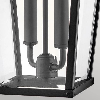Hinkley - Ulkoseinävalaisin DAWSON L 2xE14/40W/230V IP44 musta