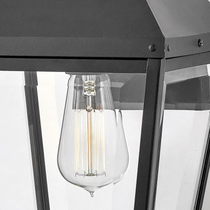 Hinkley - Ulkoseinävalaisin DAWSON 1xE27/60W/230V IP44 musta