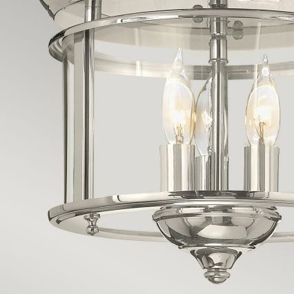 Hinkley - Kattovalo GENTRY 3xE14/40W/230V kiiltävä kromi