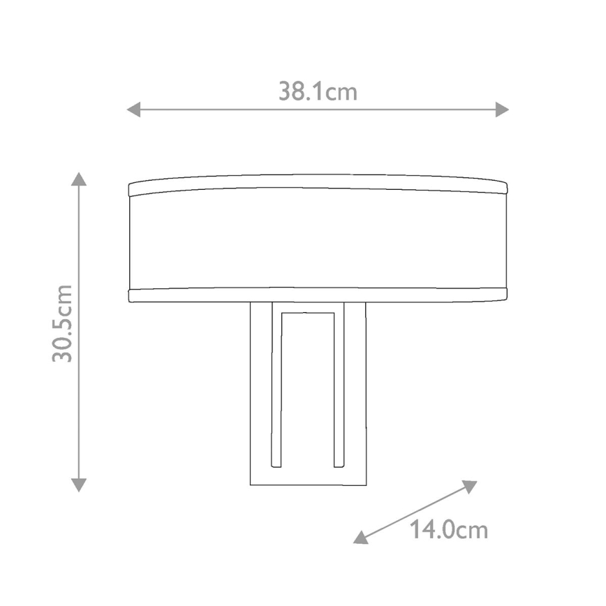 Hinkley - Seinävalaisin HAMPTON 2xE14/40W/230V kullanvärinen