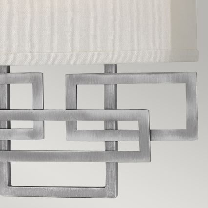 Hinkley - Seinävalaisin LANZA 2xE14/60W/230V mattakromi