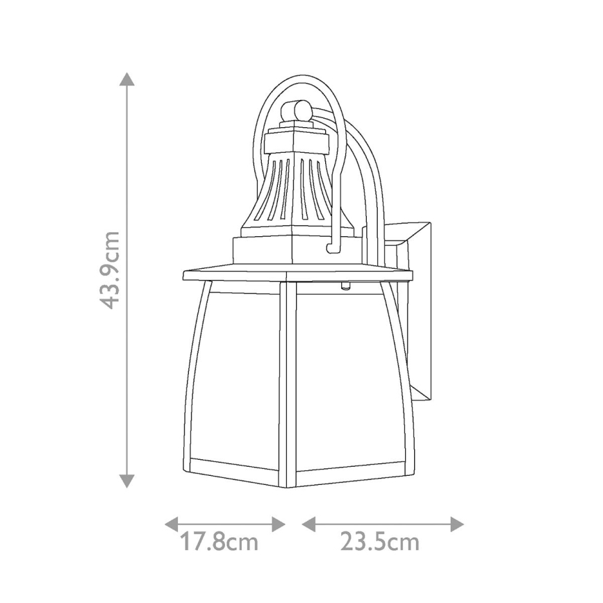 Hinkley - Ulkoseinävalaisin MONTAUK 2xE14/60W/230V IP44