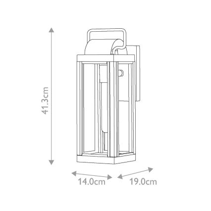 Hinkley - Ulkoseinävalaisin HARBOR 1xE27/60W/230V IP44 pronssinvärinen