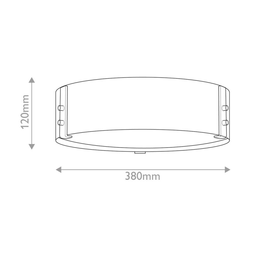 Hinkley - Kattovalo SAWYER 3xE14/40W/230V halkaisija 38 cm punapuu/ruskea