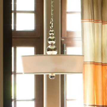 Hinkley - Ketjullinen ZELDA-kattokruunu 3xE27/60W/230V, kiiltävä kromi