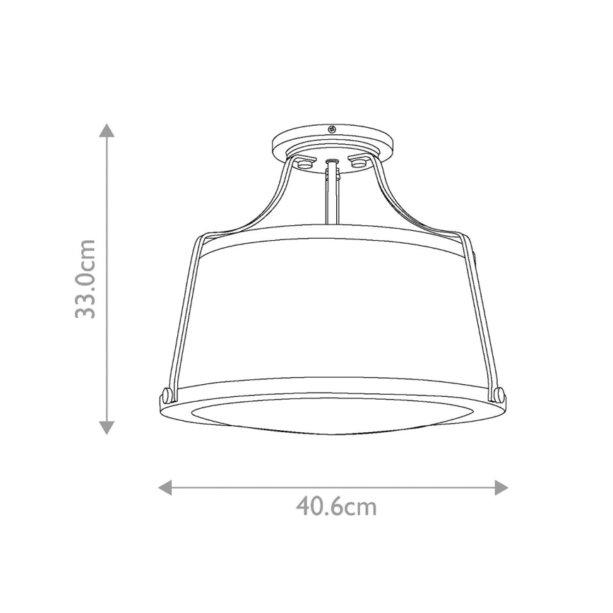 Hinkley - Kiinteä kattokruunu CHARLOTTE 3xE27/75W/230V messinki