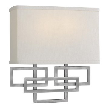 Hinkley - Seinävalaisin LANZA 2xE14/60W/230V mattakromi