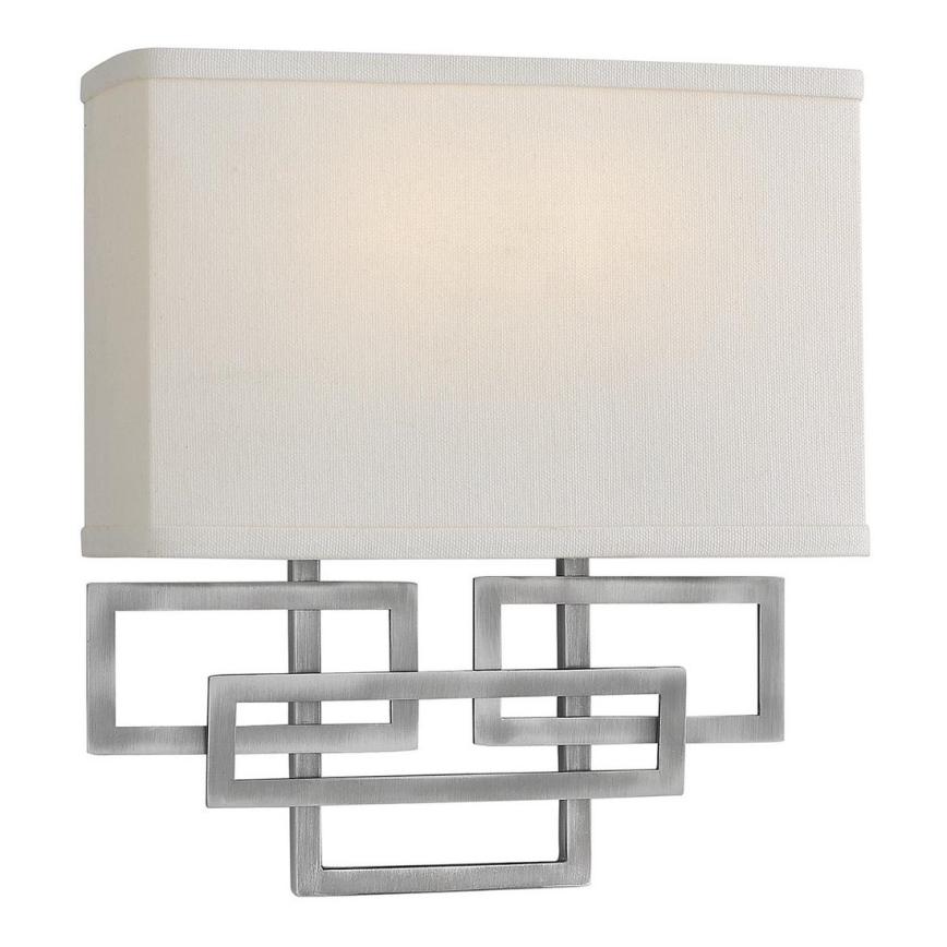 Hinkley - Seinävalaisin LANZA 2xE14/60W/230V mattakromi