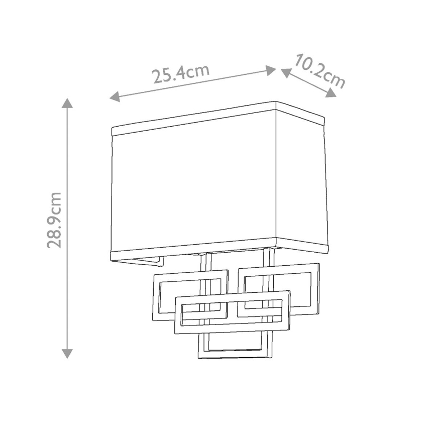 Hinkley - Seinävalaisin LANZA 2xE14/60W/230V messinki