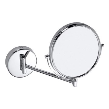 Hopeanvärinen meikkipeili 23,2x26,5 cm