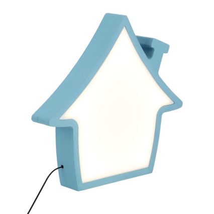 HOUSE LED/10W/230V sininen lasten pöytälamppu