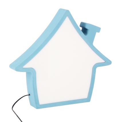 HOUSE LED/10W/230V sininen lasten pöytälamppu