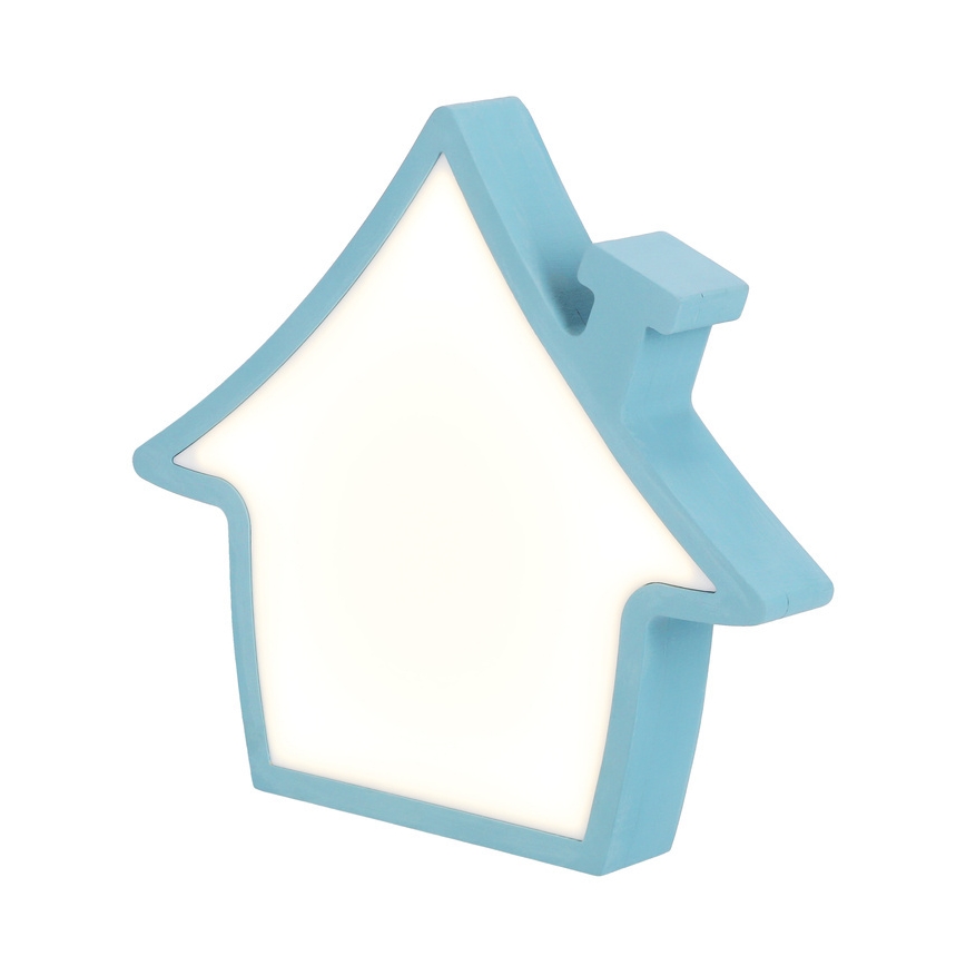 HOUSE LED/10W/230V sininen lasten pöytälamppu