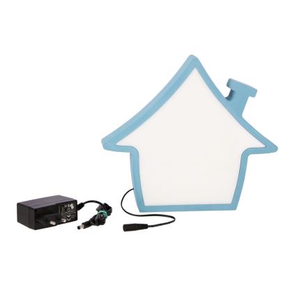 HOUSE LED/10W/230V sininen lasten pöytälamppu