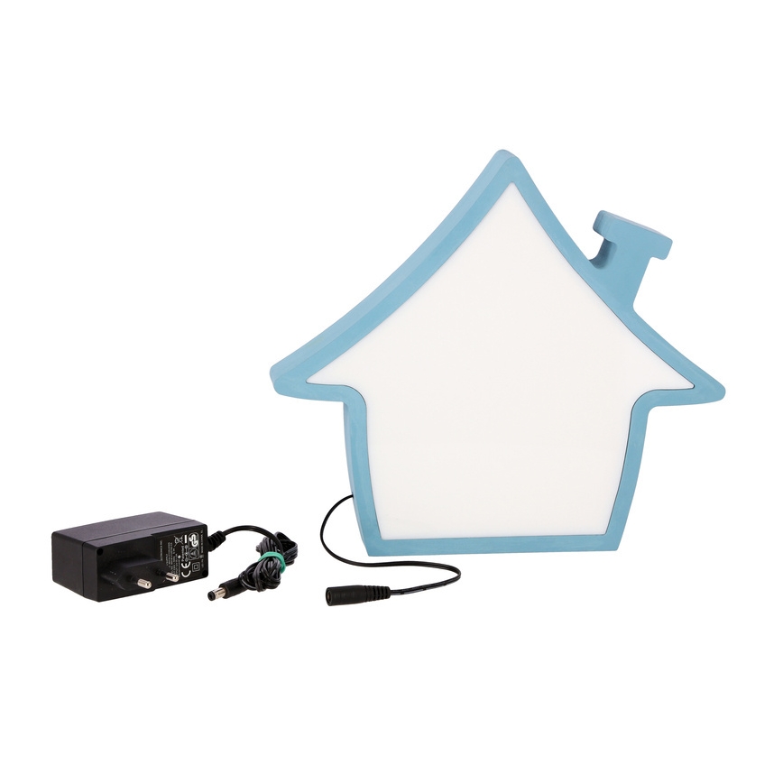 HOUSE LED/10W/230V sininen lasten pöytälamppu