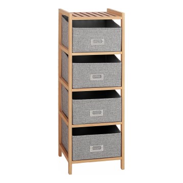 Hylly laatikoineen REG 83x28 cm beige