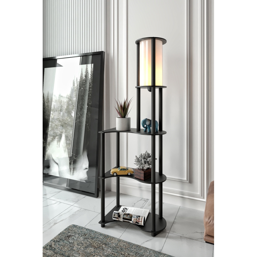 Hyllyllinen lattiavalaisin NOTO 1xE27/40W/230V musta