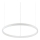 Ideal Lux - Himmennettävä LED-kattokruunu johdossa ORACLE SLIM LED/28W/230V 4000K halkaisija 50 cm CRI 90 valkoinen