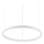 Ideal Lux - Himmennettävä LED-kattokruunu johdossa ORACLE SLIM LED/29W/230V 3000K halkaisija 50 cm valkoinen