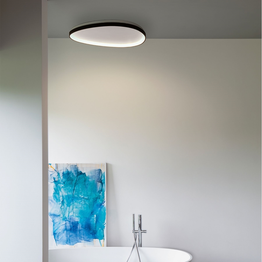 Ideal Lux - Himmennettävä LED-kattovalaisin GEMINI LED/28W/230V halkaisija 61 cm CRI 90 musta