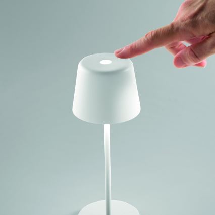 Ideal Lux - LED Himmennettävä kosketus ulko pöytävalaisin CUTE LED/2,5W/3,7V USB 2200-2700K IP65 valkoinen
