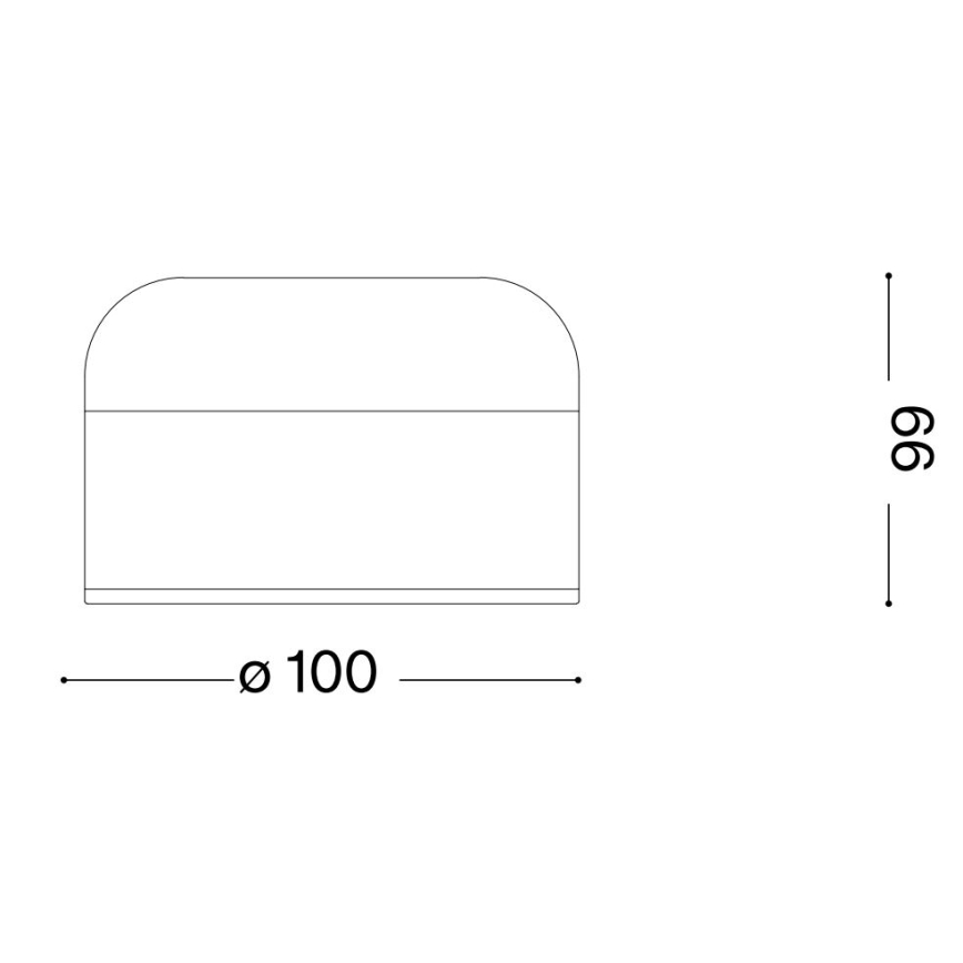 Ideal Lux - Himmennettävä LED-kosketuspöytävalaisin MIGNON LED/5W/5V halkaisija 10 cm CRI 90 valkoinen