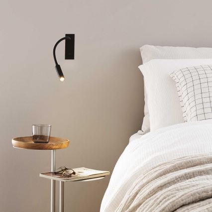 Ideal Lux - LED Joustava pöytävalaisin IO LED/3W/230V CRI 90 musta
