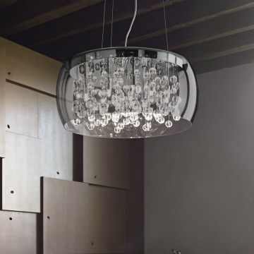 Ideal Lux - Kattokruunu johdossa AUDI 5xG9/40W/230V savuinen