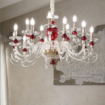 Ideal Lux - Kattokruunu johdossa BARONET 15xE14/40W/230V