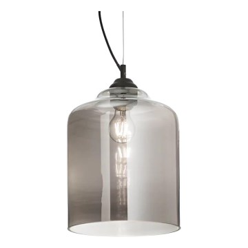 Ideal Lux - Kattokruunu johdossa BISTRO 1xE27/60W/230V halkaisija 24 cm savuinen