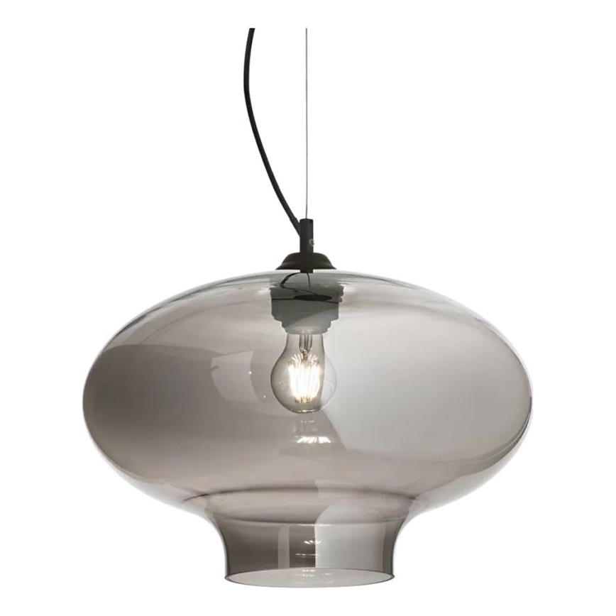 Ideal Lux - Kattokruunu johdossa BISTRO 1xE27/60W/230V halkaisija 40 cm savuinen