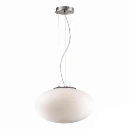 Ideal Lux - Kattokruunu johdossa CANDY 1xE27/42W/230V halkaisija 40 cm valkoinen