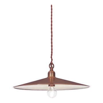 Ideal Lux - Kattokruunu johdossa CANTINA 1xE27/42W/230V halkaisija 35 cm kupari