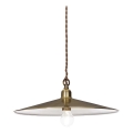 Ideal Lux - Kattokruunu johdossa CANTINA 1xE27/42W/230V halkaisija 35 cm pronssi