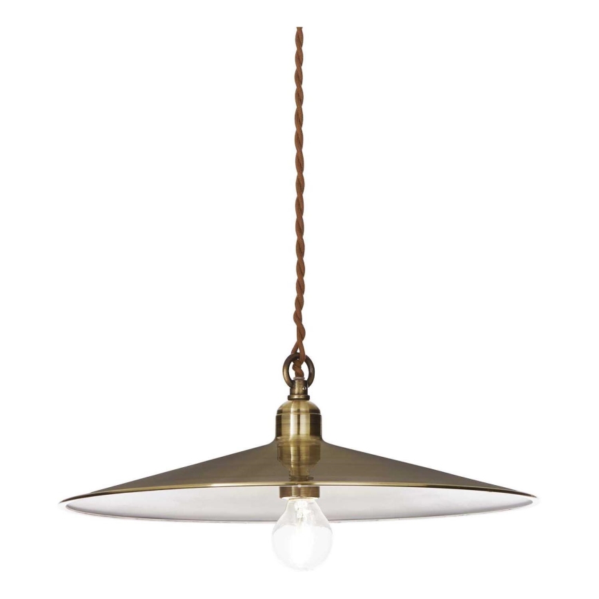Ideal Lux - Kattokruunu johdossa CANTINA 1xE27/42W/230V halkaisija 35 cm pronssi