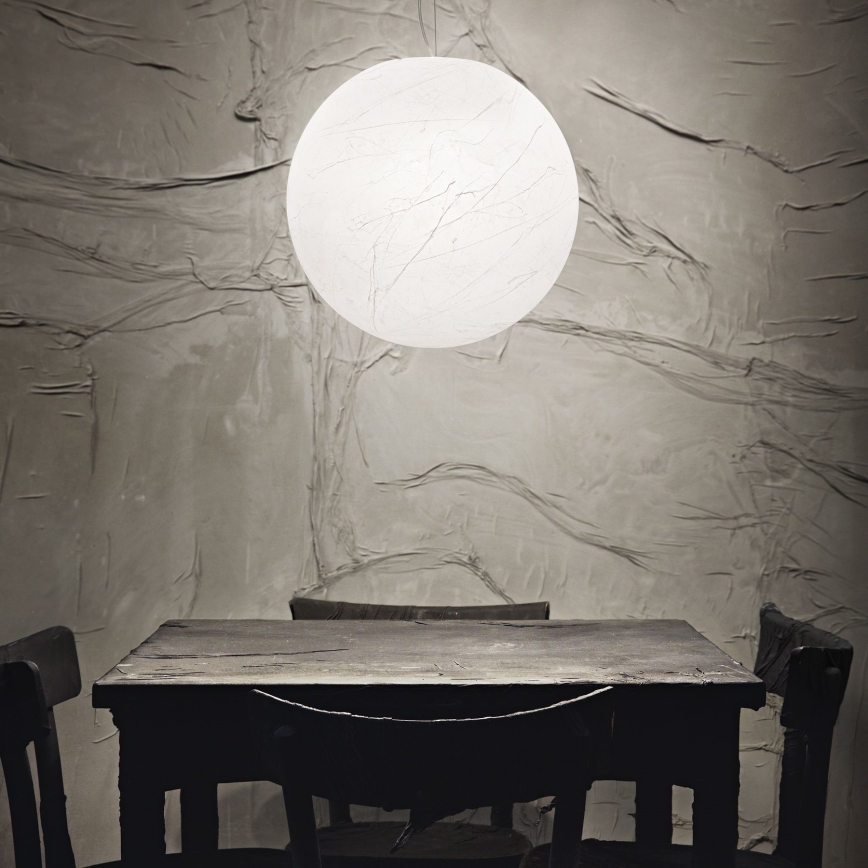 Ideal Lux - Kattokruunu johdossa CARTA 1xE27/25W/230V halkaisija 30 cm valkoinen